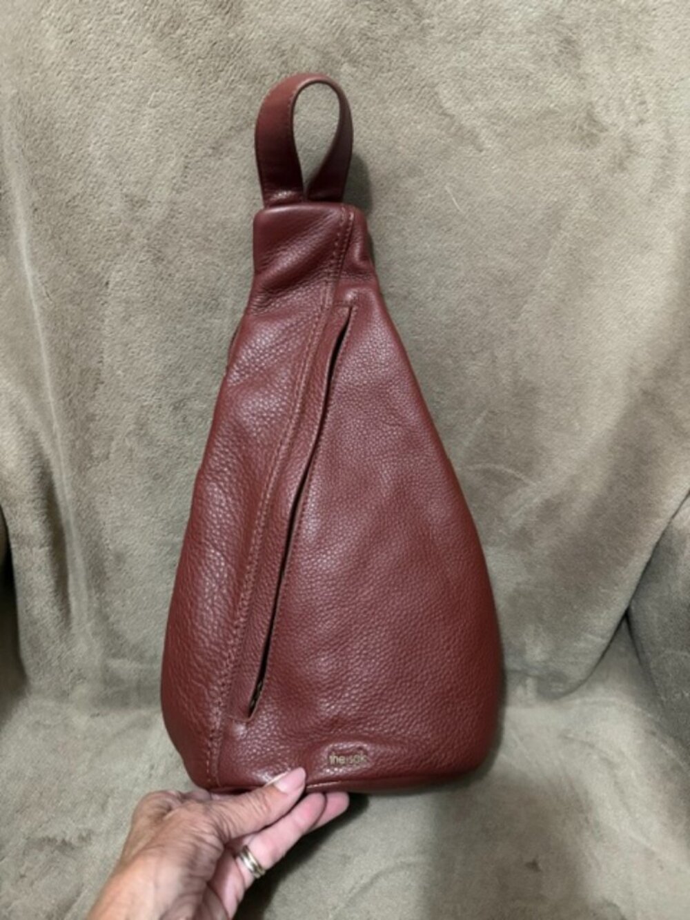 The Sak sling leather crossbody burgundy great condition